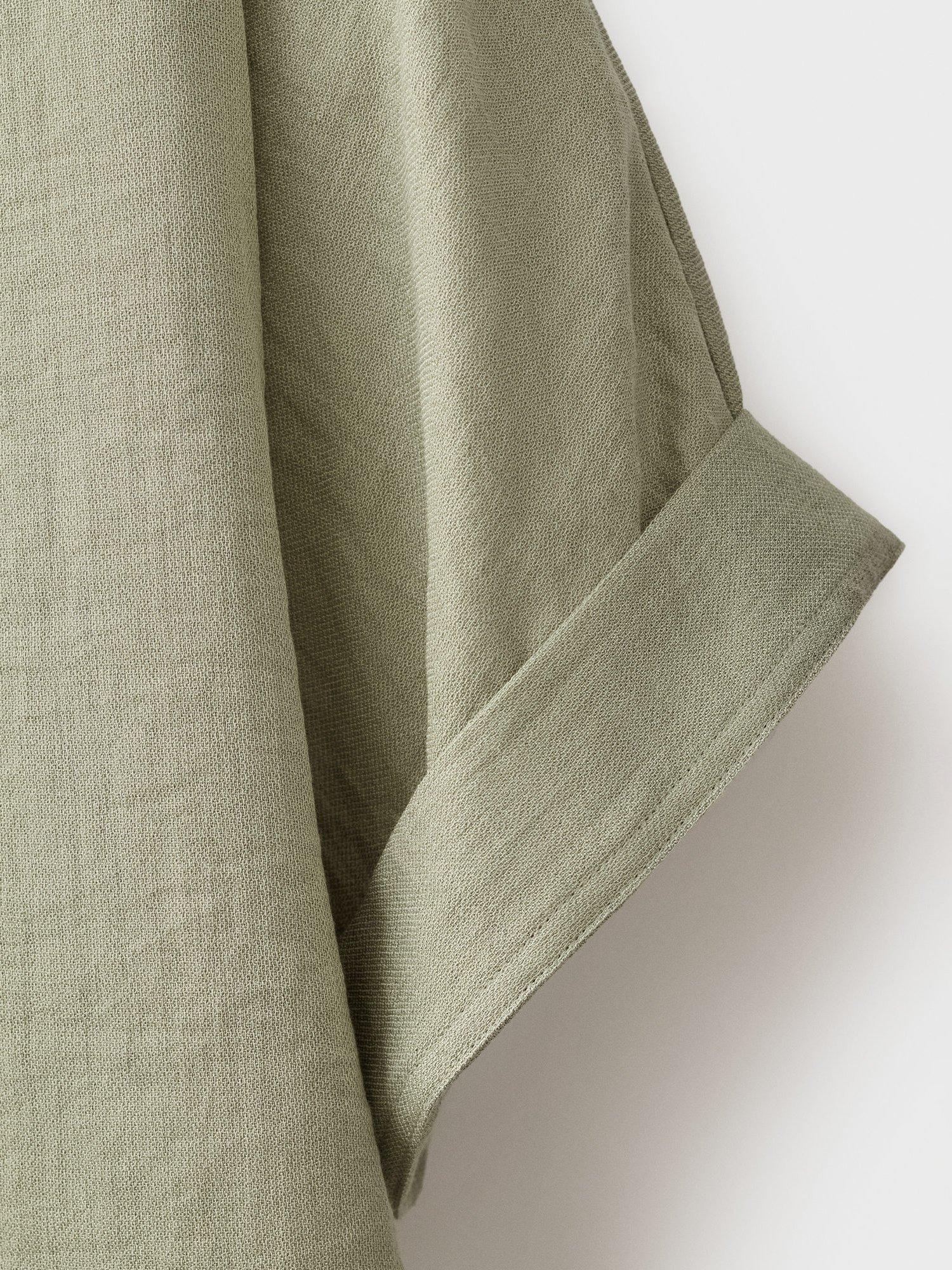 Product image 8 of 8, which shows Mango Salvia Elbow Sleeve Top, Aqua, 10