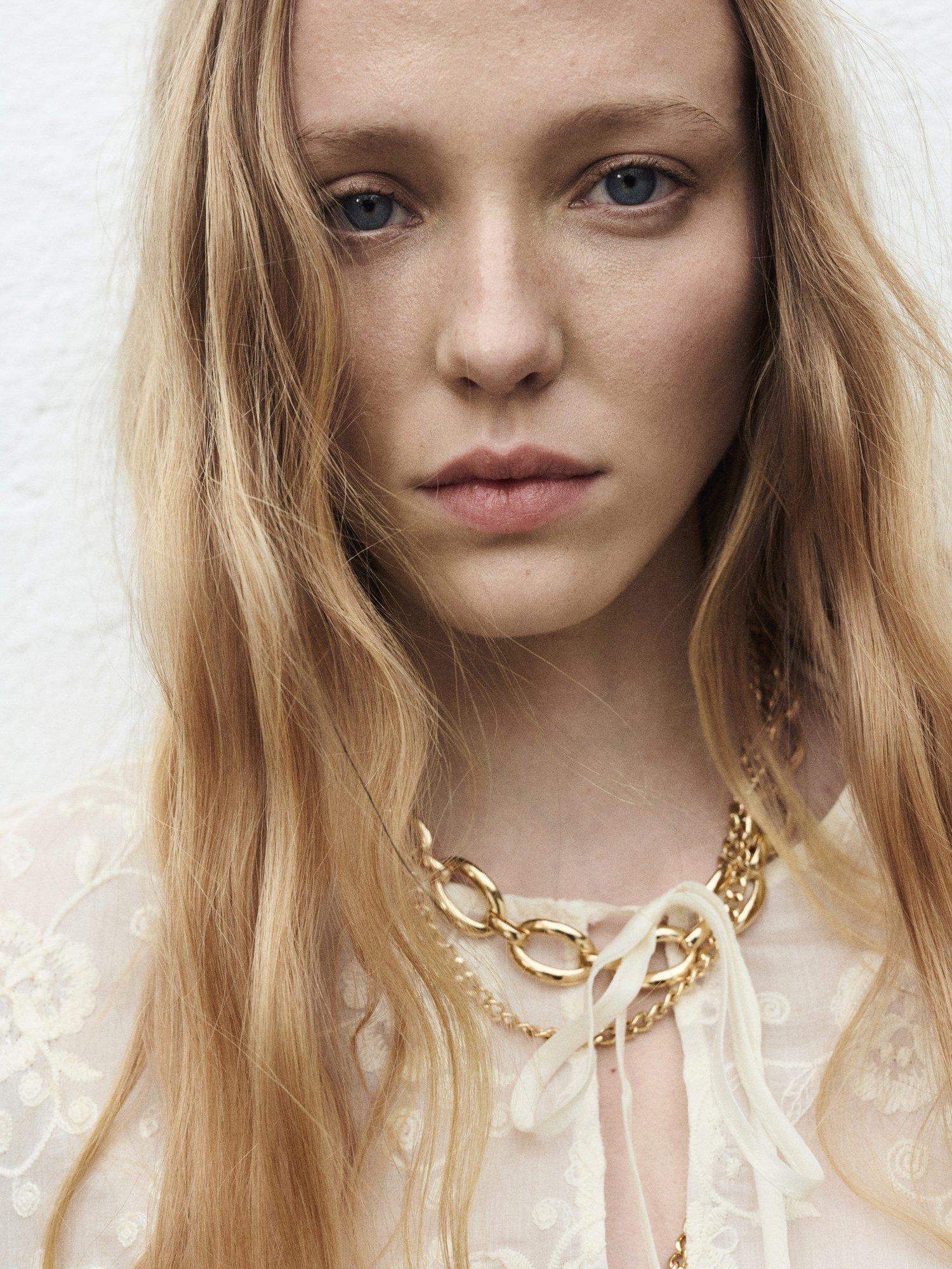 Product image 6 of 7, which shows Mango Vivienne Embroidered Blouse, Natural White, 6