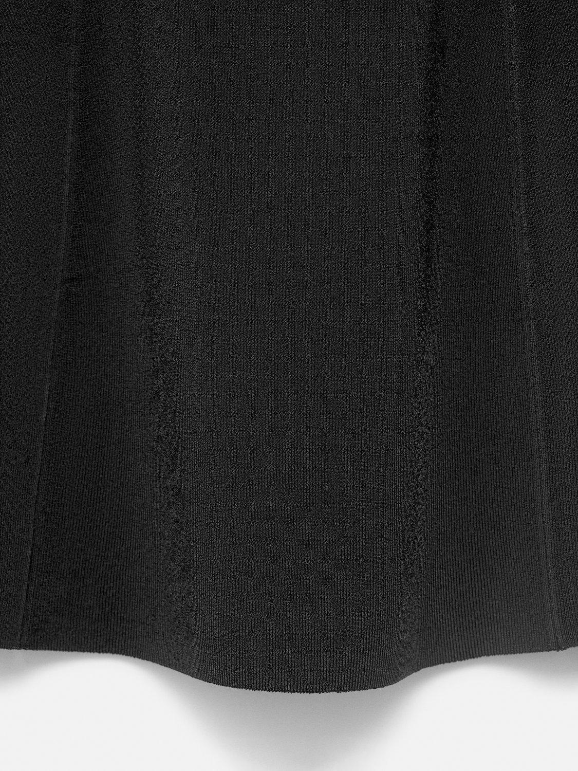 Product image 5 of 6, which shows Mango Cucu Longline Knit Bandeau Top, Black, L