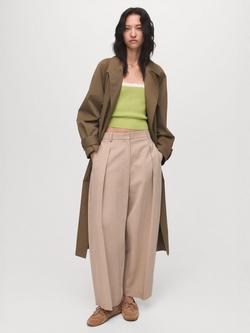 Mango Moji Colour Contrast Strappy Top, Green - view 2, Green