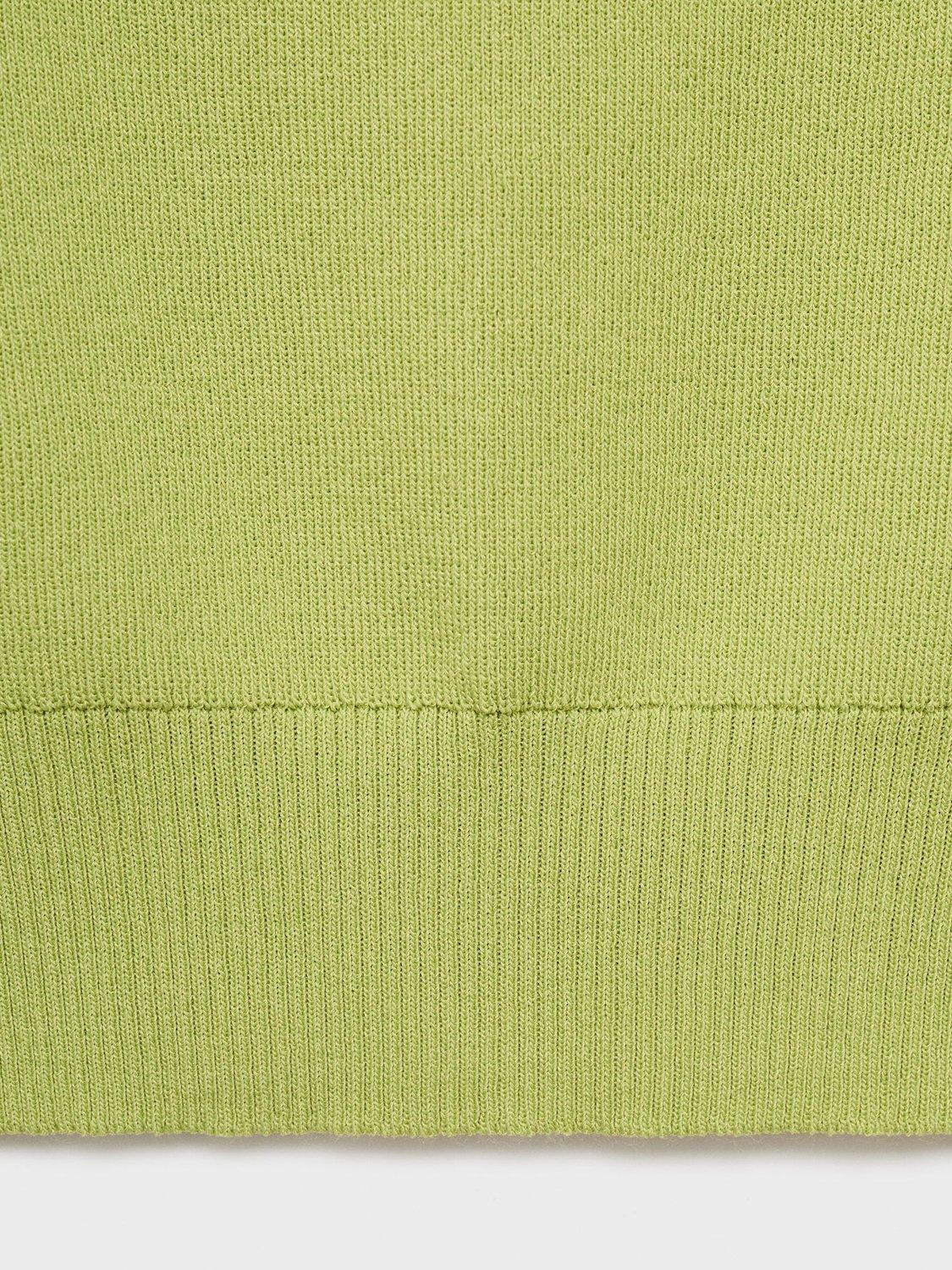 Product image 5 of 7, which shows Mango Moji Colour Contrast Strappy Top, Green, L