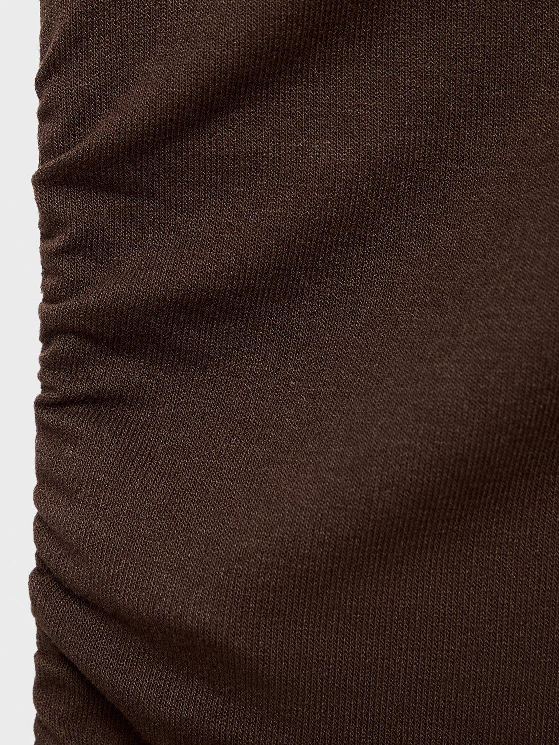 Product image 8 of 8, which shows Mango Salome Asymmetric Top, Brown, XL