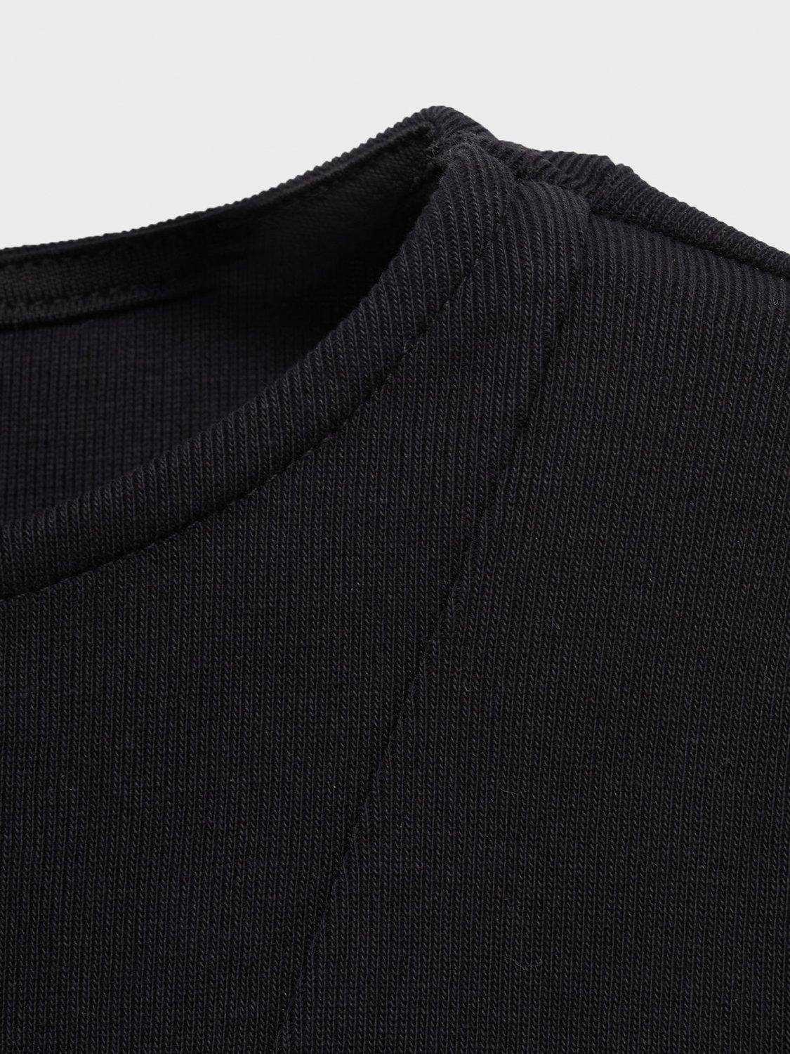 Product image 9 of 9, which shows Mango Sandri Cropped T-Shirt, Black, XXXL