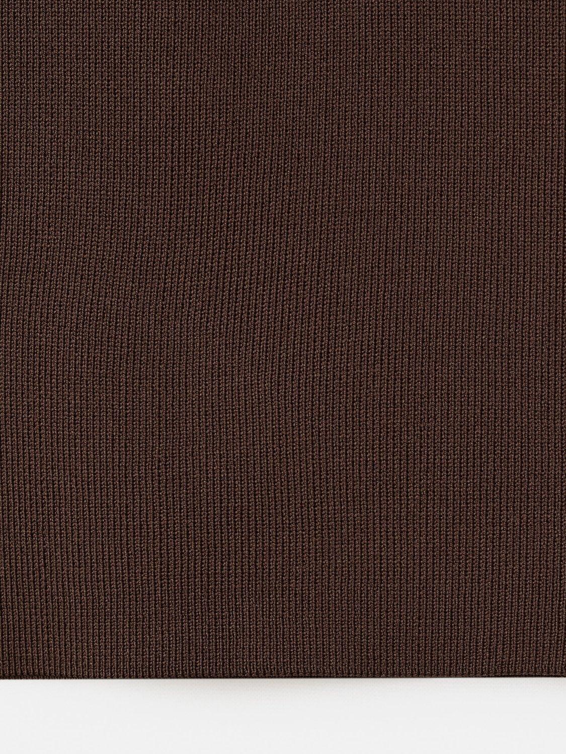 Product image 5 of 8, which shows Mango Sesete Bandeau Knit Top, Dark Brown, L