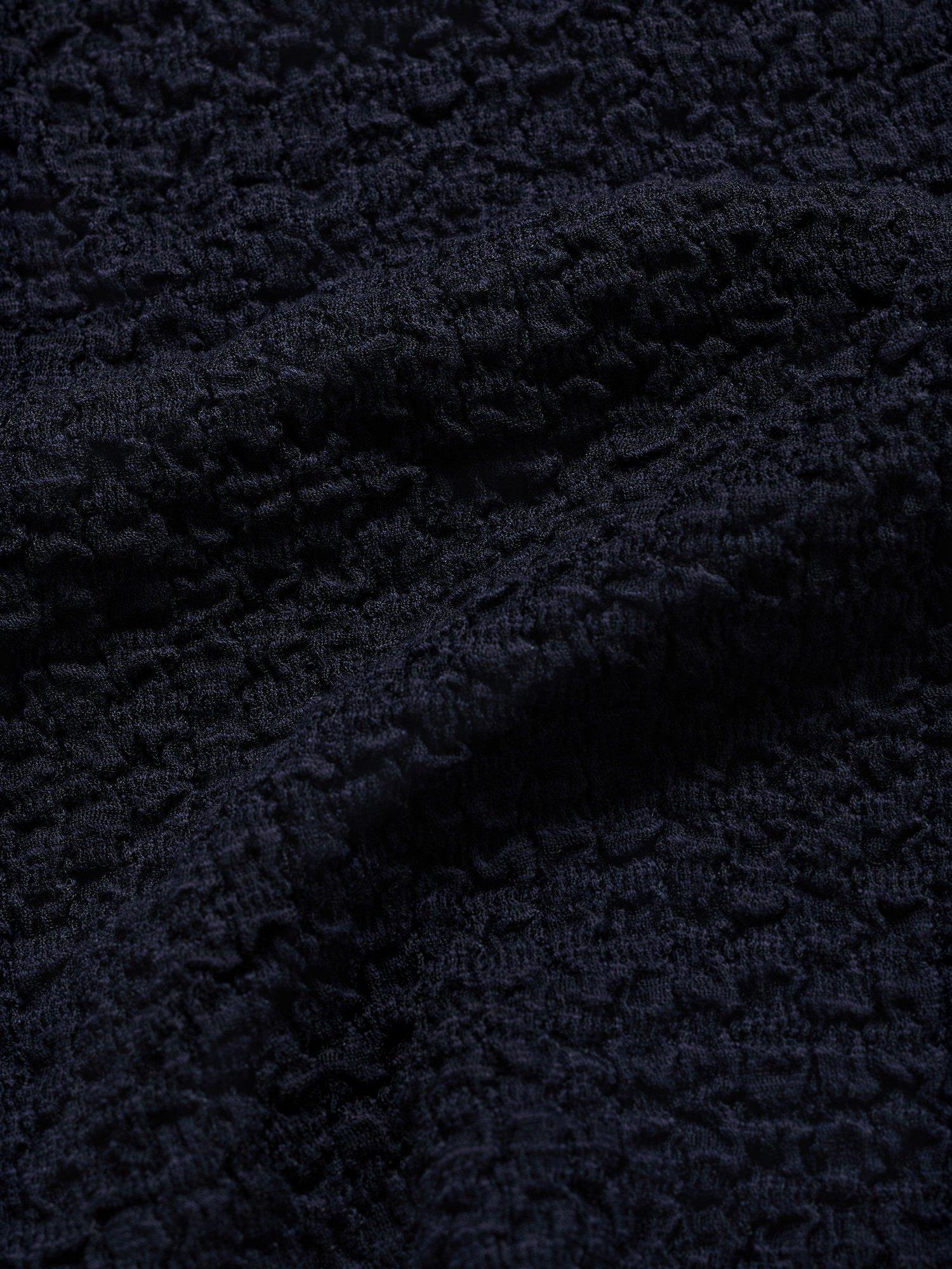 Product image 8 of 8, which shows Mango Turi Crepe Top, Navy, 5XL