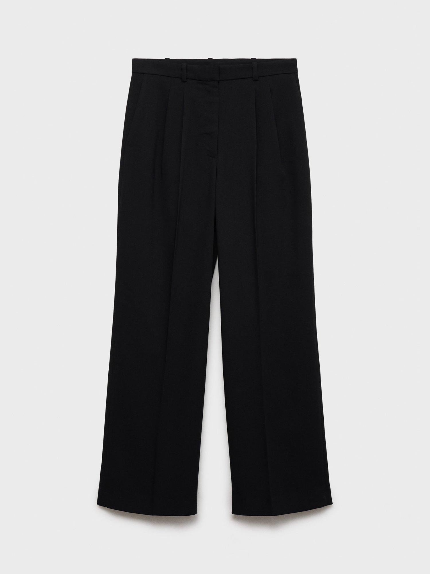 Product image 3 of 8, which shows Mango Cristi Tailored Trousers, Black, 12