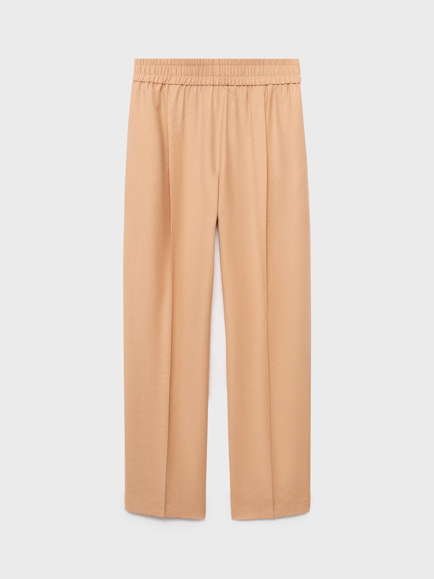 Product image 3 of 7, which shows Mango Cristy Tailored Trousers, Pastel Pink, L