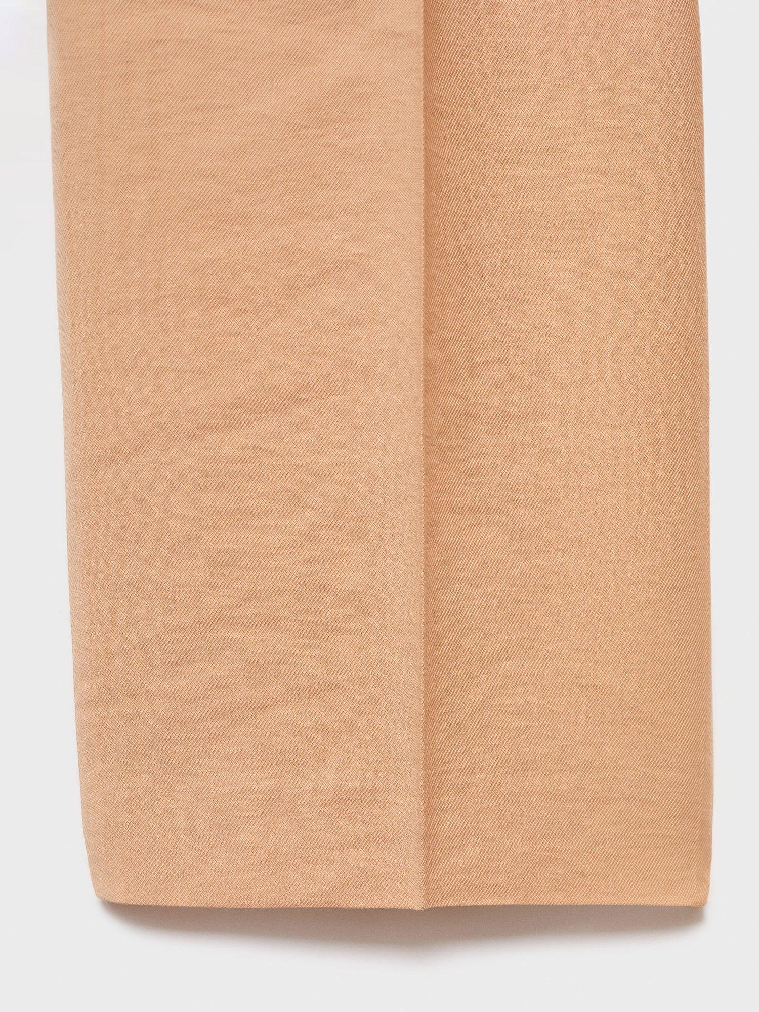 Product image 5 of 7, which shows Mango Cristy Tailored Trousers, Pastel Pink, L