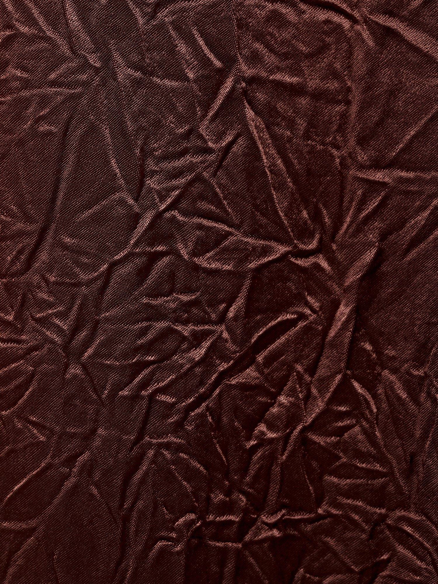 Product image 5 of 7, which shows Mango Flor Crinkle Trousers, Dark Brown, 10