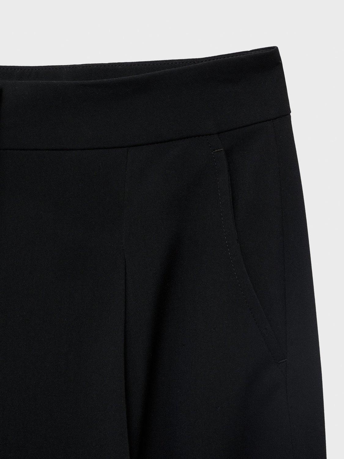 Product image 8 of 8, which shows Mango Julia Balloon Trousers, Black, 12