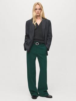 Mango Maca Tailored Trousers - view 2, Green