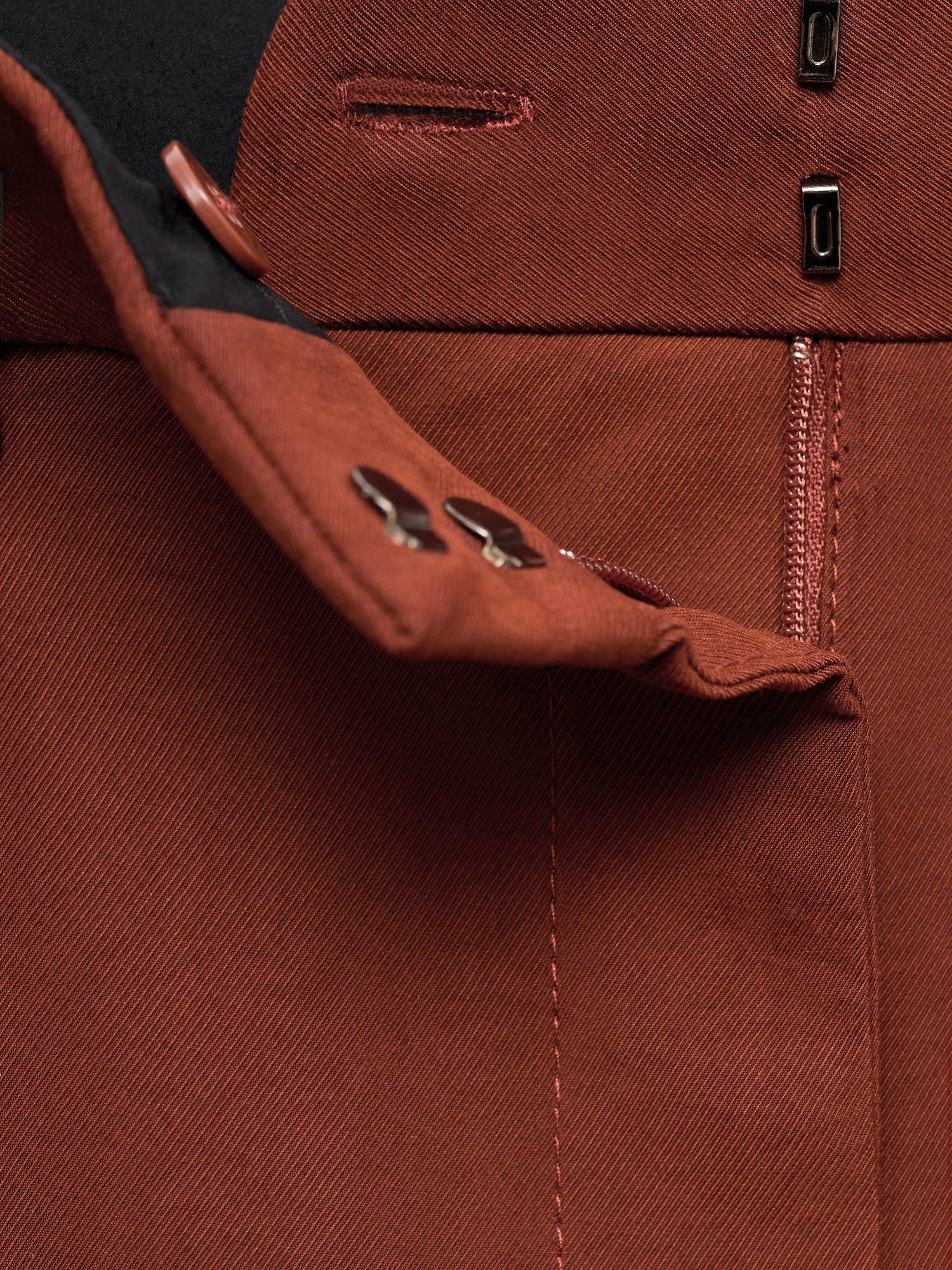 Product image 8 of 8, which shows Mango Paris Tailored Trousers, Medium Orange, 10