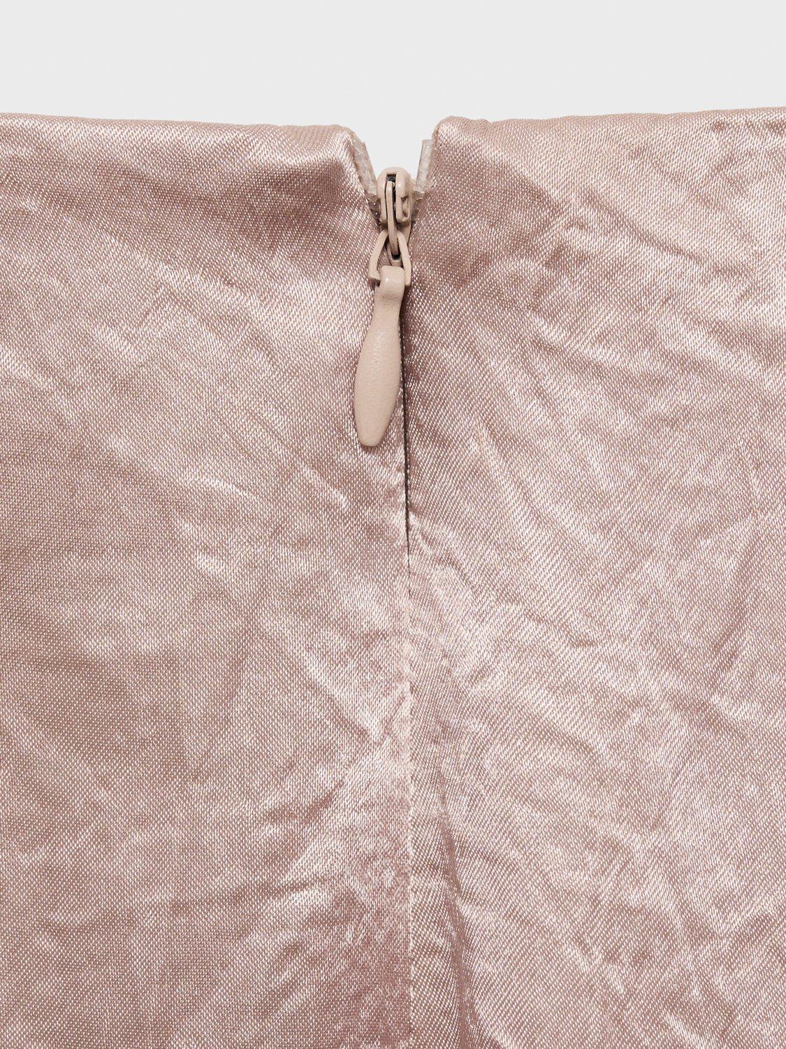 Product image 5 of 6, which shows Mango Raida Crinkle Trousers, Pastel Pink, 10