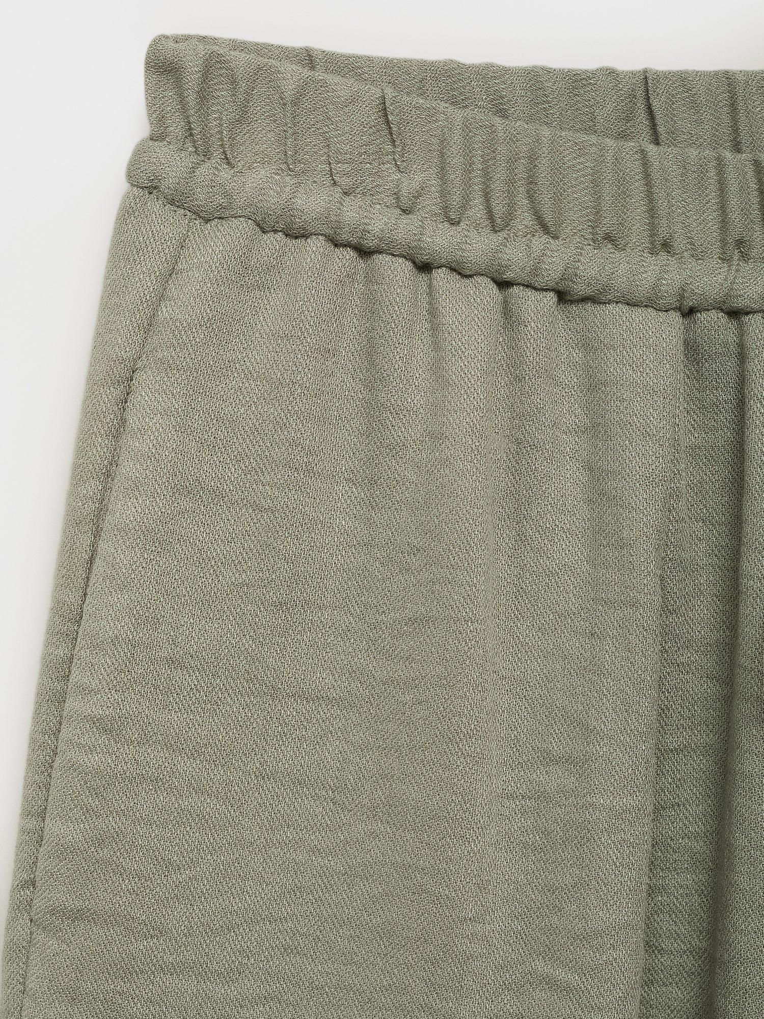 Product image 5 of 8, which shows Mango Salvia Tie Waist Trousers, Aqua, L
