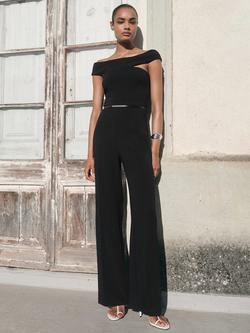 Mango Yep Tailored Jumpsuit, Black, Black