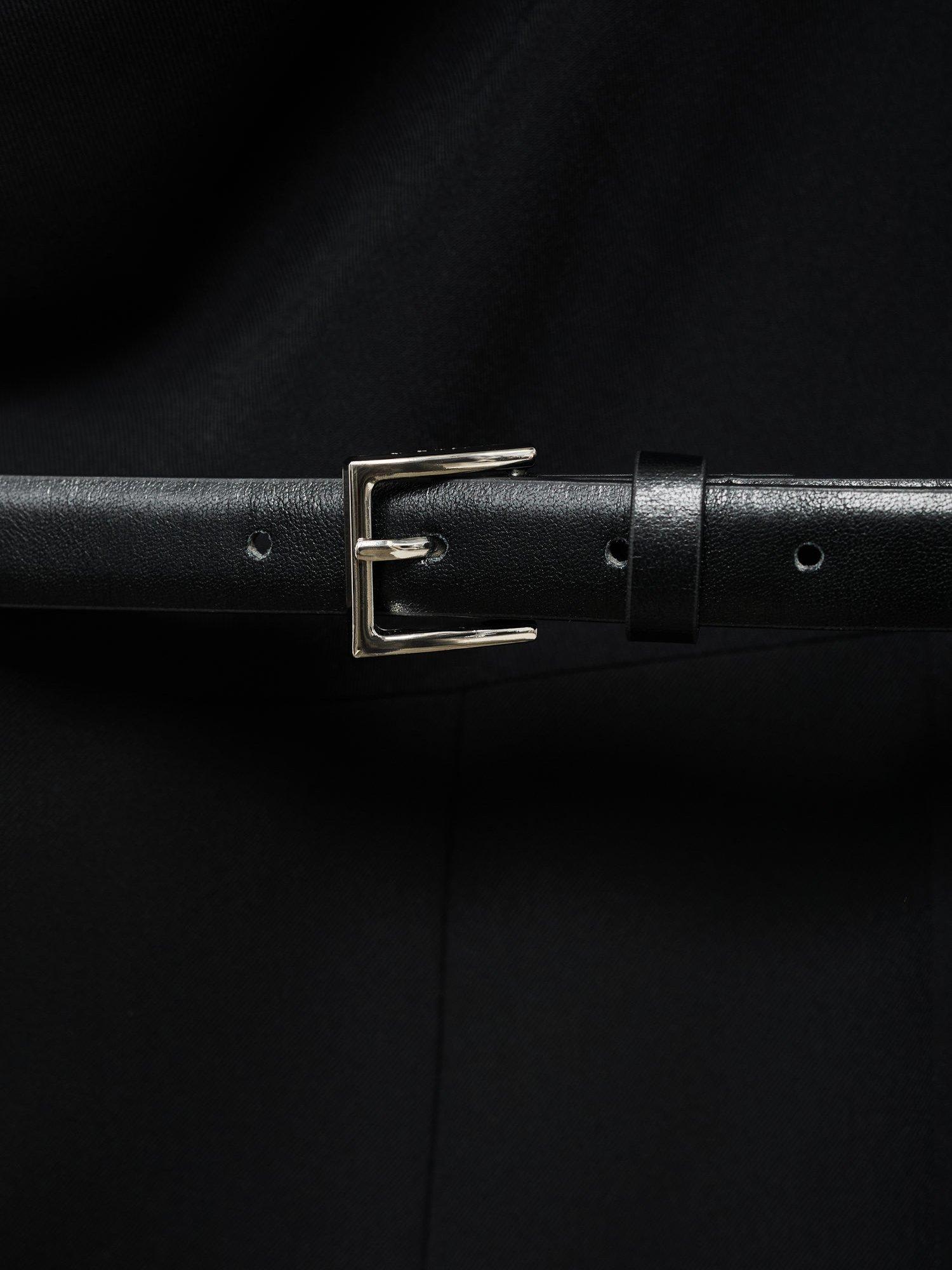 Product image 5 of 9, which shows Mango Martuki Belted Tailored Jumpsuit, Black, 4XL