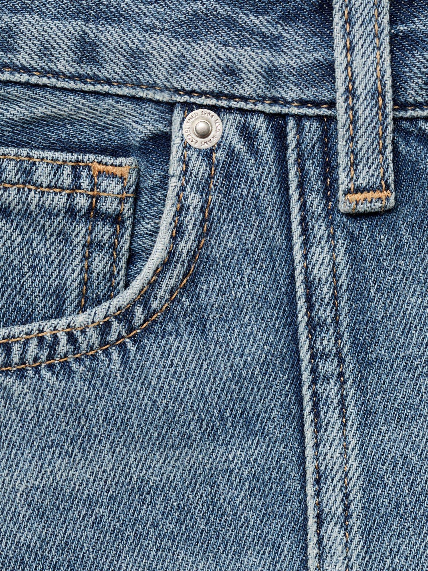 Product image 5 of 7, which shows Mango Alice Denim Skirt, Mid Blue, XS