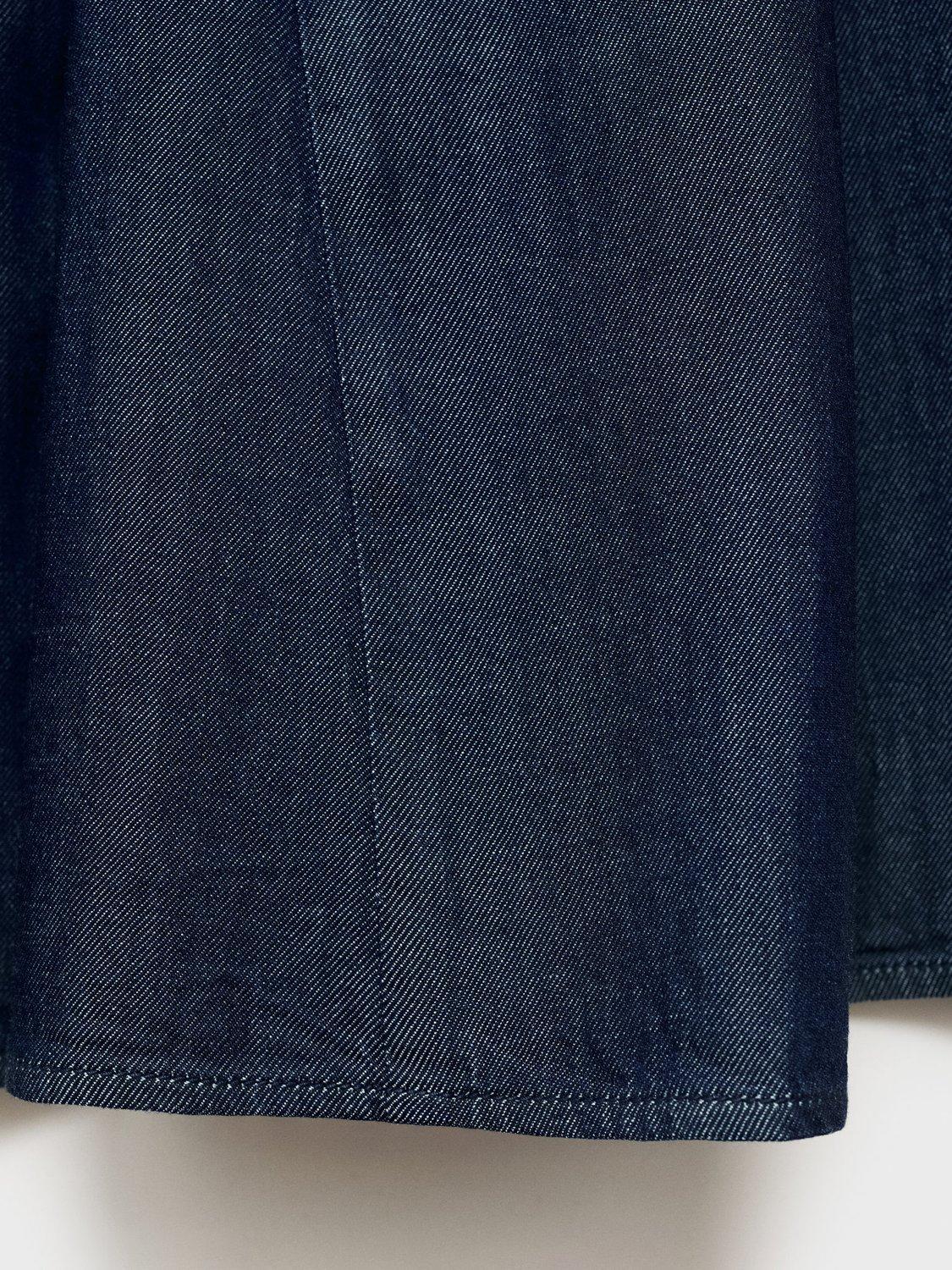 Product image 5 of 9, which shows Mango Blanes Flared Denim Skirt, Dark Blue, 4XL