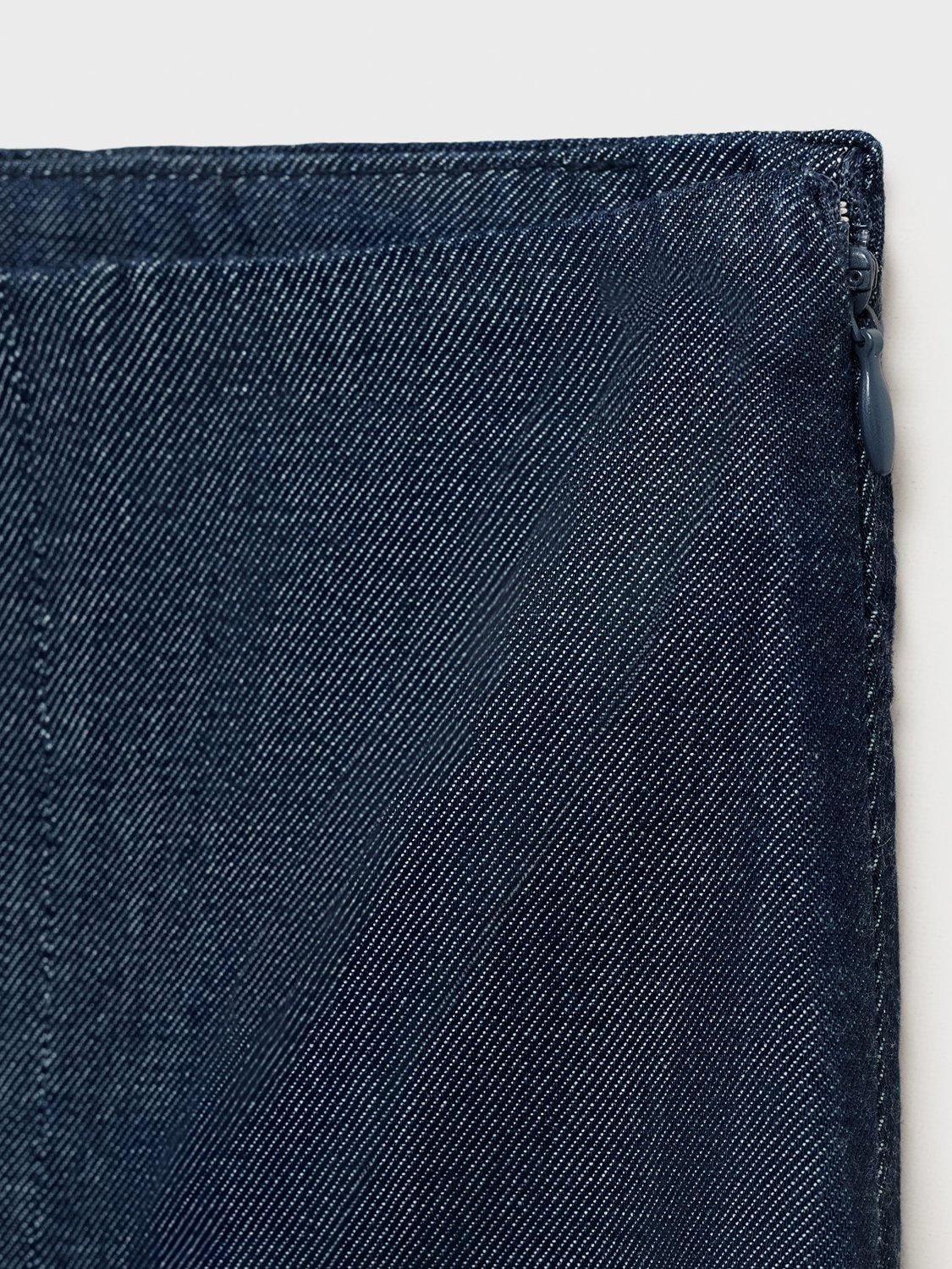 Product image 9 of 9, which shows Mango Blanes Flared Denim Skirt, Dark Blue, 4XL