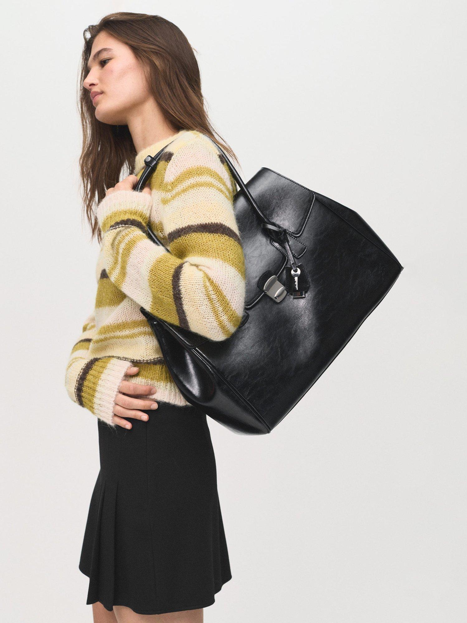 Product image 7 of 8, which shows Mango Jana Pleated Mini Skirt, Black, L