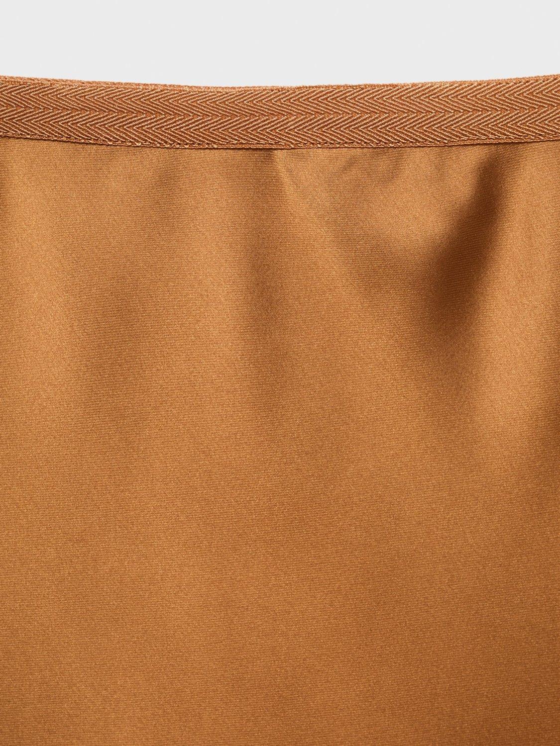 Product image 5 of 8, which shows Mango Mia Satin Midi Skirt, Dark Brown, S