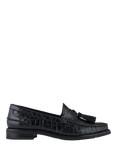 Jones Bootmaker Tiffany Leather Croc Moccasins