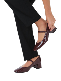 Jones Bootmaker Xabrina Patent Leather Mary Janes - view 2, Burgundy