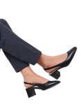 Jones Bootmaker Xayna Leather Slingback Court Shoes