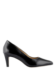 Jones Bootmaker Xena Patent Leather Stiletto Heel Court Shoes, Black