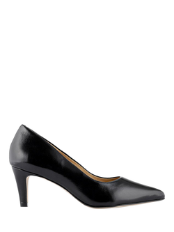 Jones Bootmaker Xena Patent Leather Stiletto Heel Court Shoes, Black, Black