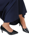 Jones Bootmaker Xena Patent Leather Stiletto Heel Court Shoes, Black