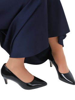 Jones Bootmaker Xena Patent Leather Stiletto Heel Court Shoes, Black - view 2, Black