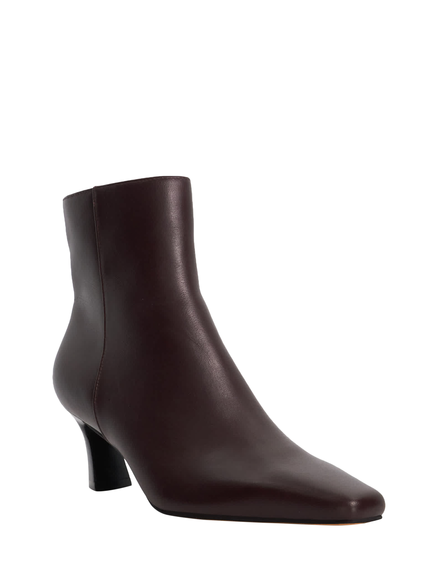 Product image 4 of 6, which shows Dune London Overly Leather Boots, Purple, EU36