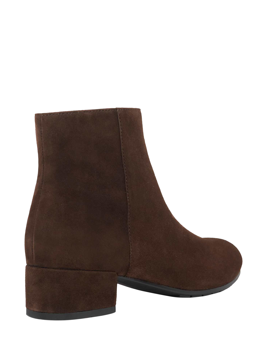 Product image 5 of 5, which shows Dune London Pippie Suede Block Heel Ankle Boots, Brown, 36