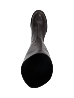 Dune London Tova Knee Length Leather Boots - view 2, Brown