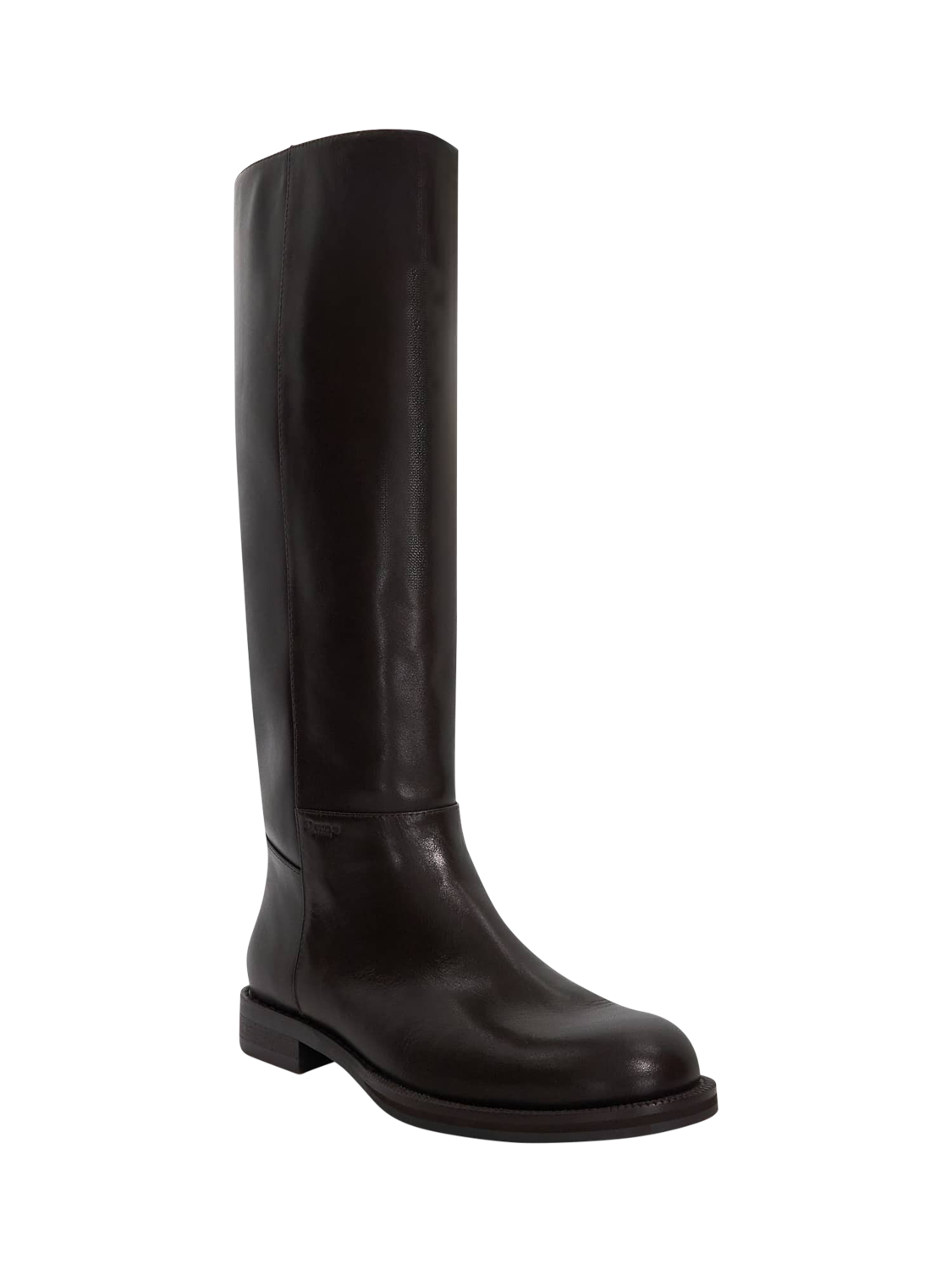 Product image 3 of 5, which shows Dune London Tova Knee Length Leather Boots, Brown, EU36