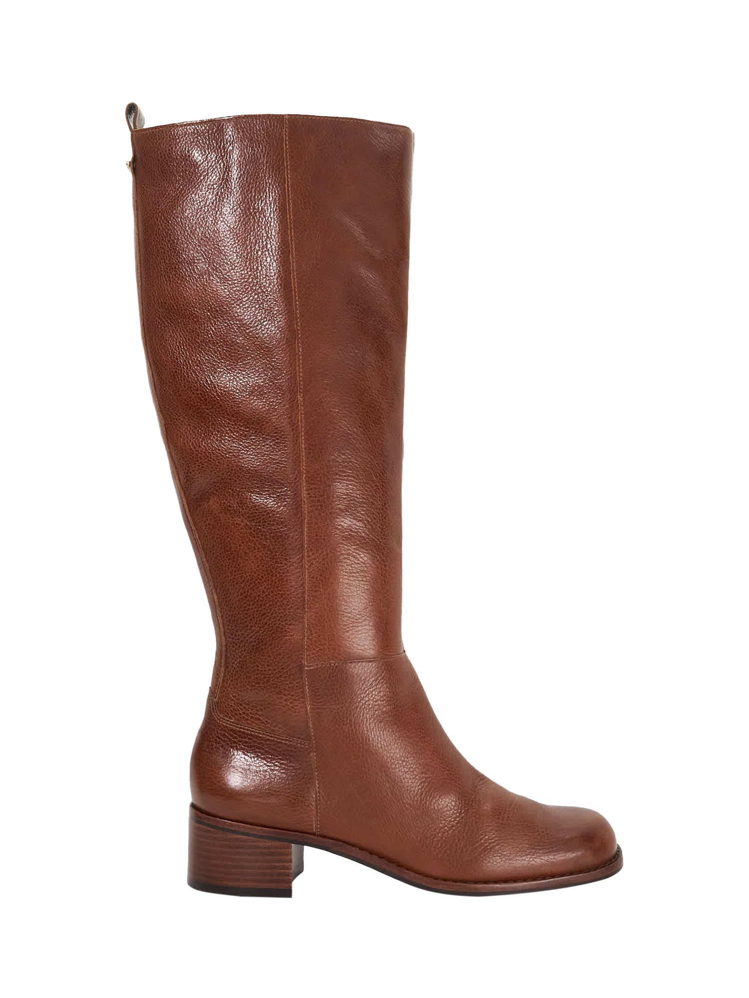 Product image 1 of 5, which shows Dune London Turner Leather Knee High Boots, Tan, EU36