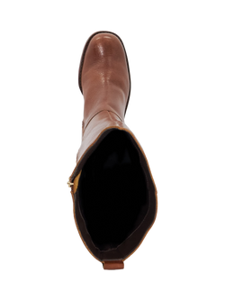 Dune London Turner Leather Knee High Boots - view 2, Tan