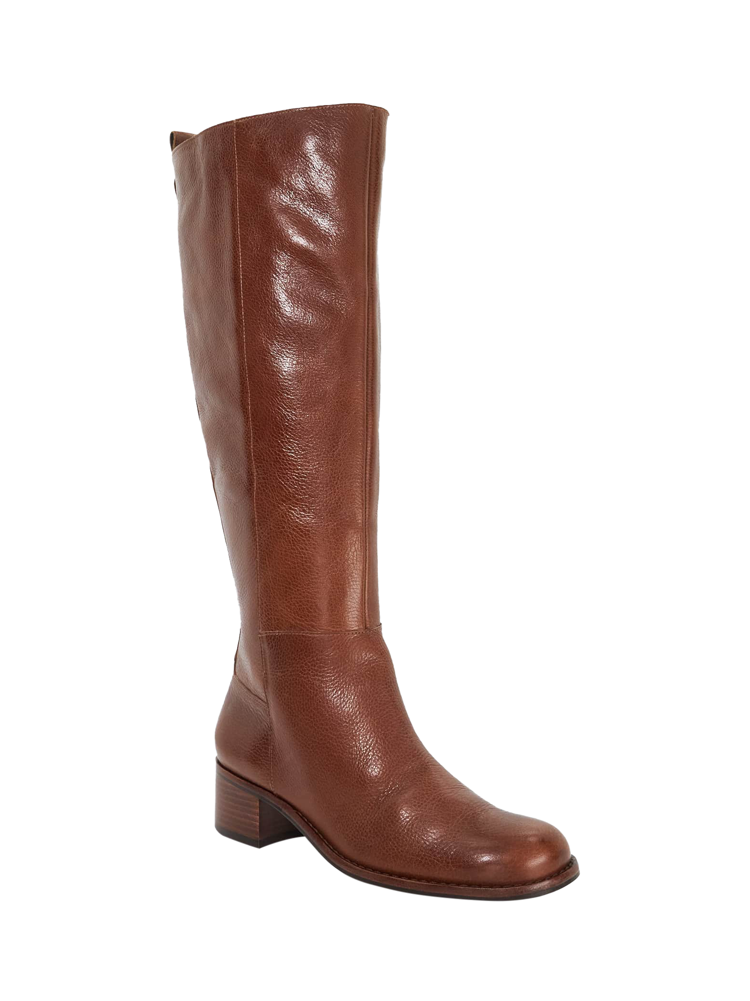 Product image 3 of 5, which shows Dune London Turner Leather Knee High Boots, Tan, EU36
