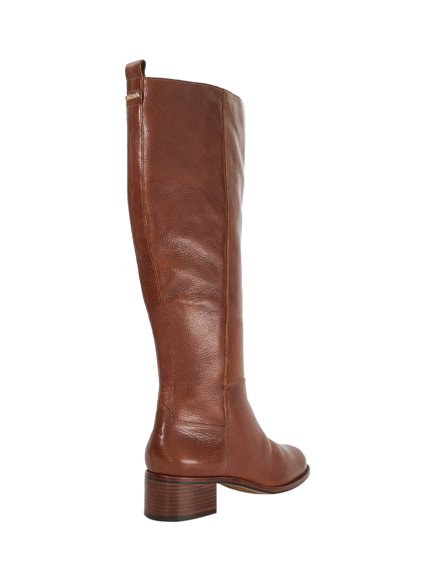 Product image 4 of 5, which shows Dune London Turner Leather Knee High Boots, Tan, EU36