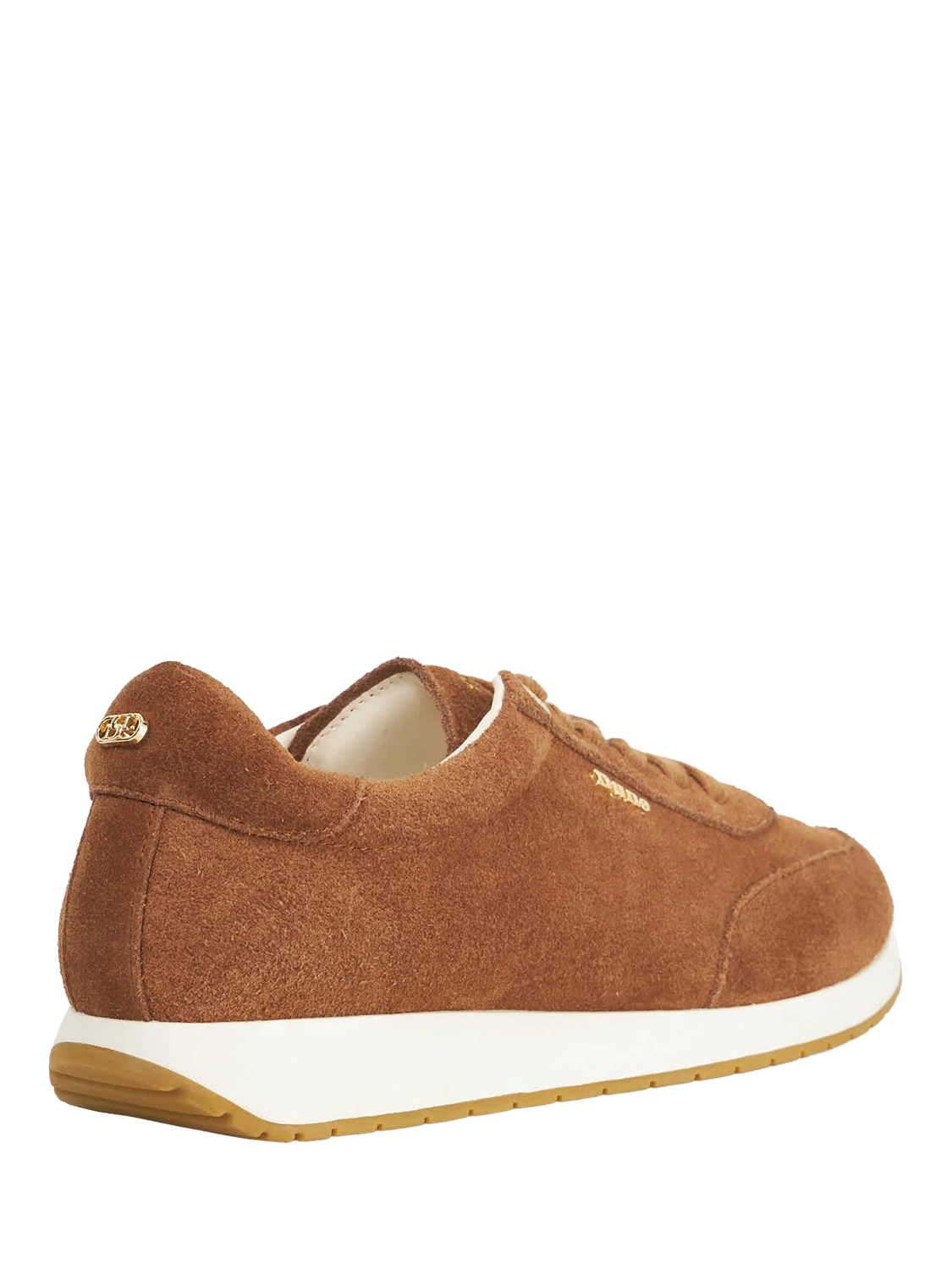 Product image 5 of 6, which shows Dune London Ettah Suede Upper Flatform Heel, Dark Tan, EU36