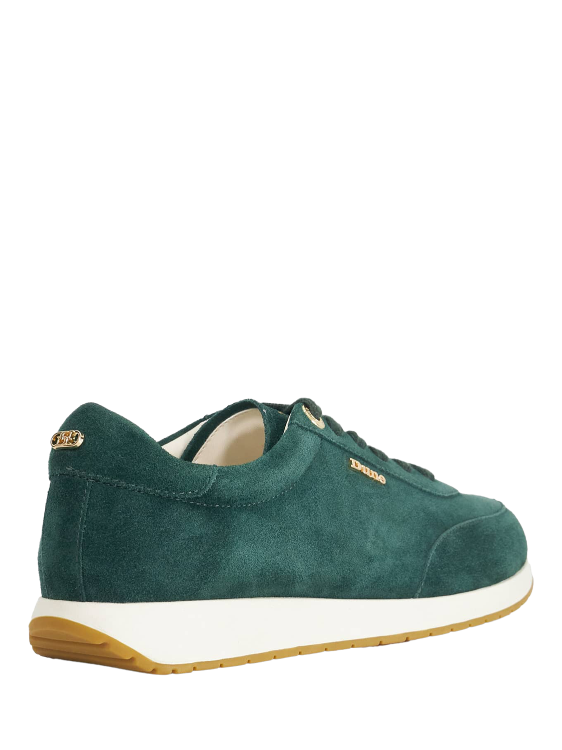 Product image 5 of 6, which shows Dune London Ettah Suede Upper Flatform Heel, Green, EU36