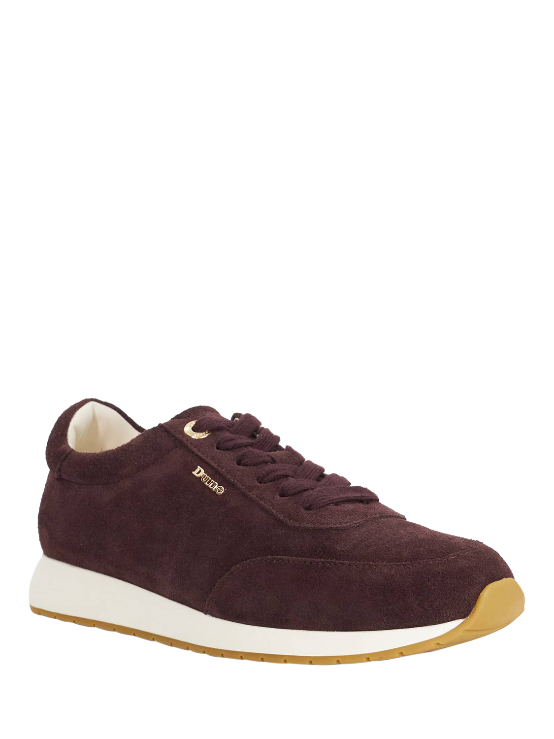 Product image 4 of 6, which shows Dune London Ettah Suede Upper Flatform Heel, Purple, EU36