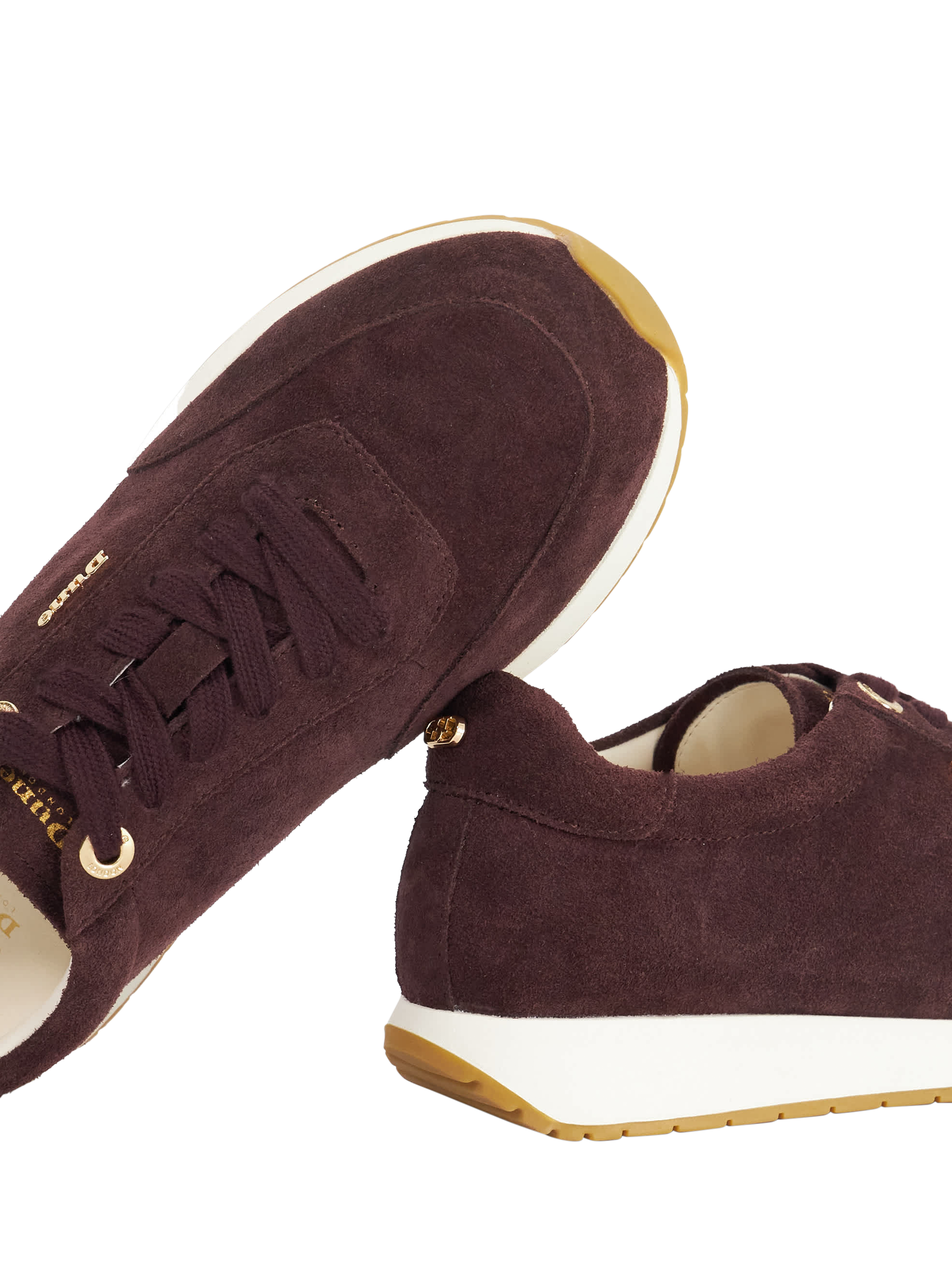Product image 6 of 6, which shows Dune London Ettah Suede Upper Flatform Heel, Purple, EU36