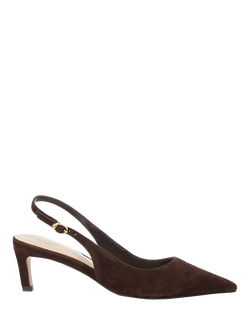 Dune London Celinna Suede Stiletto Heels, Brown