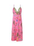 Their Nibs Magik Satin Cami Nightdress, Pink/Multi