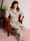 Their Nibs Chinoiserie Long Pyjama Set, Light Blue