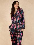 Their Nibs Magic Fish Satin Pyjama Set, Deep Navy