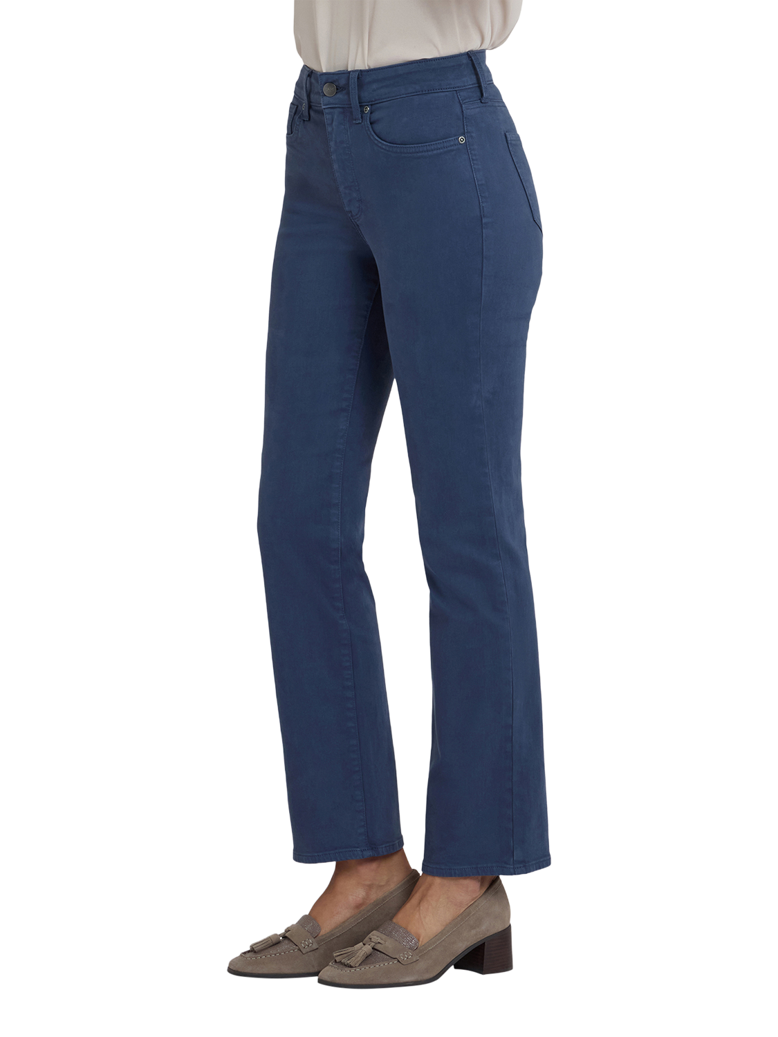 Product image 3 of 5, which shows NYDJ Marilyn Straight Leg Jeans, Vintage Navy, 22