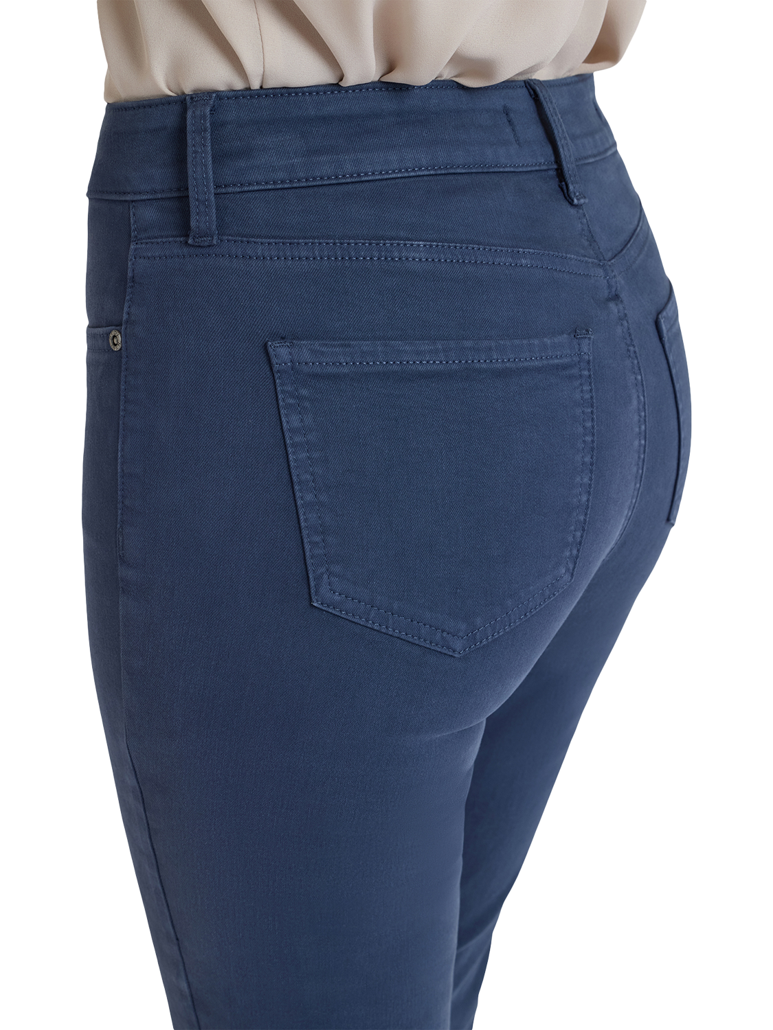 Product image 5 of 5, which shows NYDJ Marilyn Straight Leg Jeans, Vintage Navy, 22